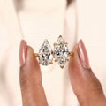 Pear & Marquise Cut Lab-Grown Diamond Toi-Et-Moi Engagement Ring